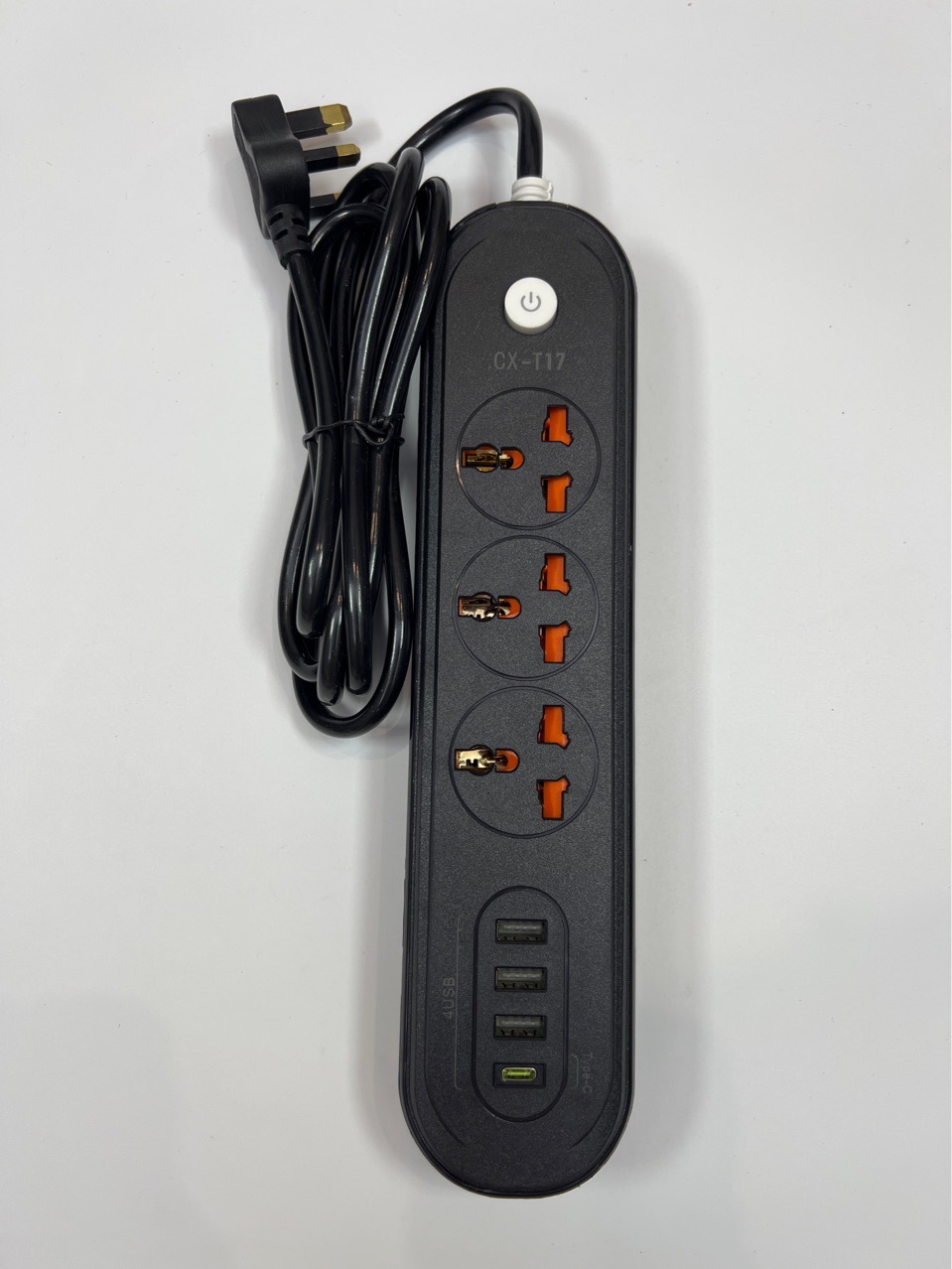 CX-T17#USB充电插座接线板排插东南亚外贸插排万能孔多功能接线板