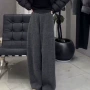 保暖冬季加厚新款阔腿裤