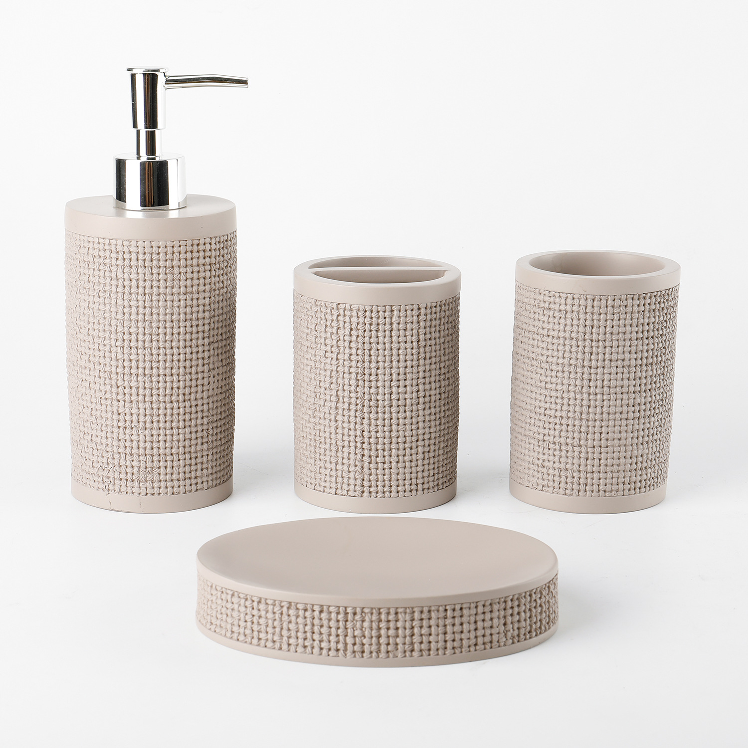 Venta caliente transfronteriza Juego de baño de resina para el hogar nórdico Botella de desinfectante de manos con patrón de mármol Juego de lavado de baño de cuatro piezas