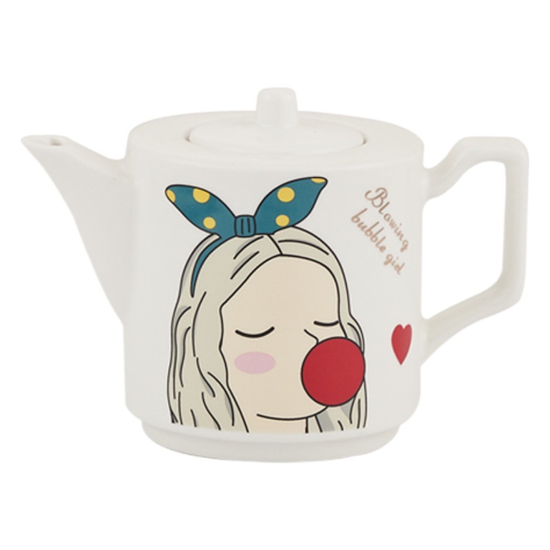 Juego de té de cerámica creativo de recuerdo, lindo corazón femenino, taza de café pequeña y fresca, caja de regalo transfronteriza de Amazon