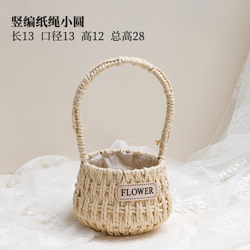 Caja de flores de cuna creativa huevo mensual acompañante caja de regalo cesta de flores flores caja de paquete de flores frutas red caja vacía