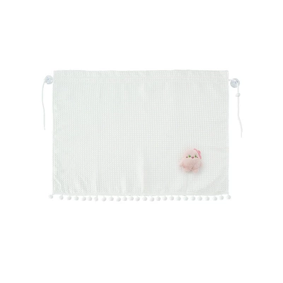 Car curtains car sunshade creative plush - big-waffle-curtain-pink-monster