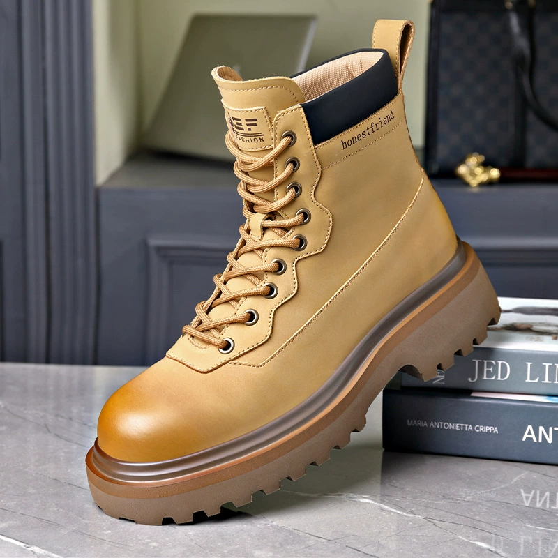 Ботинки Martin, мужские высокие ботинки для спецодежды, 2023, новые винтажные Универсальные ботинки на платформе, уличные короткие ботинки для мужчин