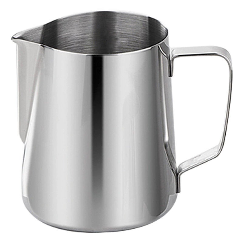 Чашка для рисования с острым ртом Чашка для молочного пузыря 304 из нержавеющей стали Чашка для рисования со шкалой Молочный пузырь Горшок Черно-белая кофейная чашка для молока