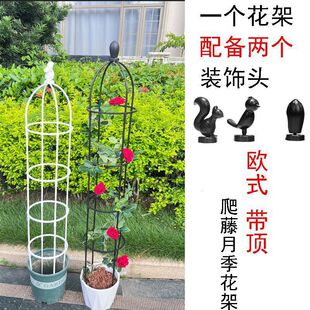 Pastoral Rose Flower Stand Courtyard Flower Climbing Frame Clematis Wisteria Flower Stand Balcony European Style Support Frame