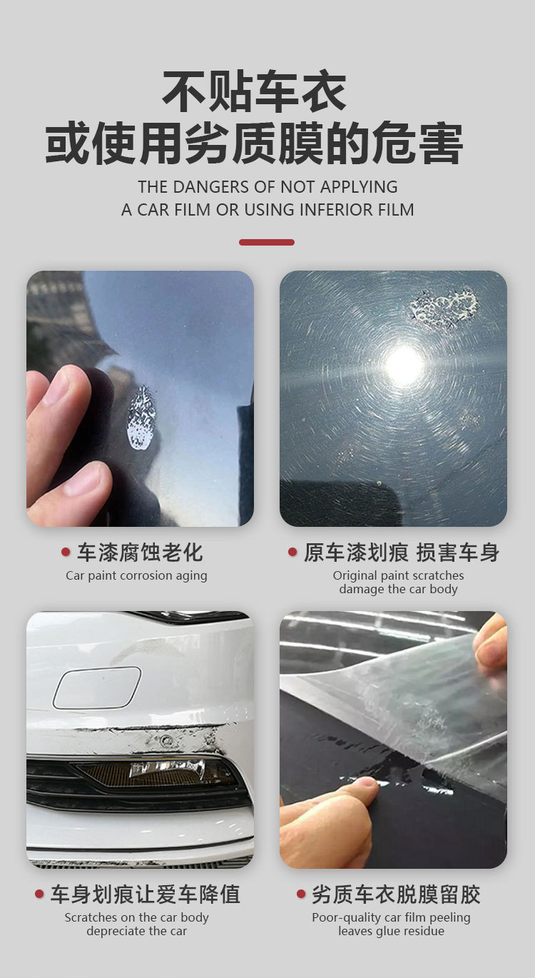 Exclusive to Turkey: Car PPF paint protection film, anti-yellowing, anti-scratch, self-healing, transparent, self-adhesive TPU protective film