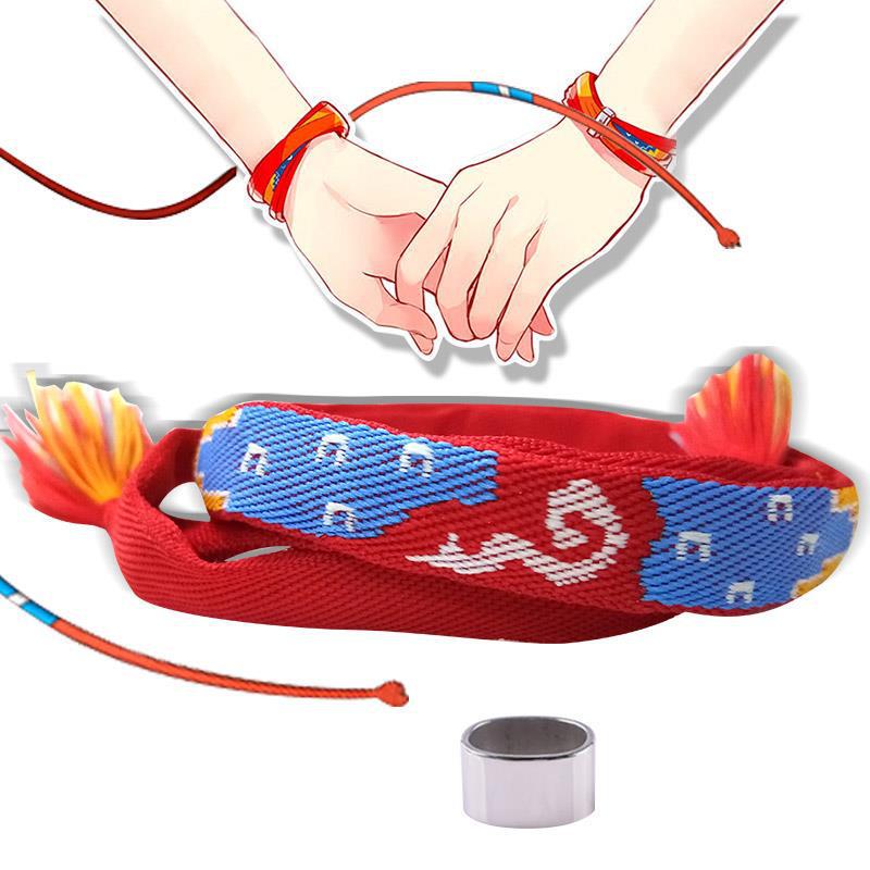 Spot your name hand rope couple bracelet with knot rope bracelet men's peripheral hair rope hair band cartoon hair rope Spot your name hand rope couple bracelet with knot rope bracelet men's peripheral hair rope hair band cartoon hair rope