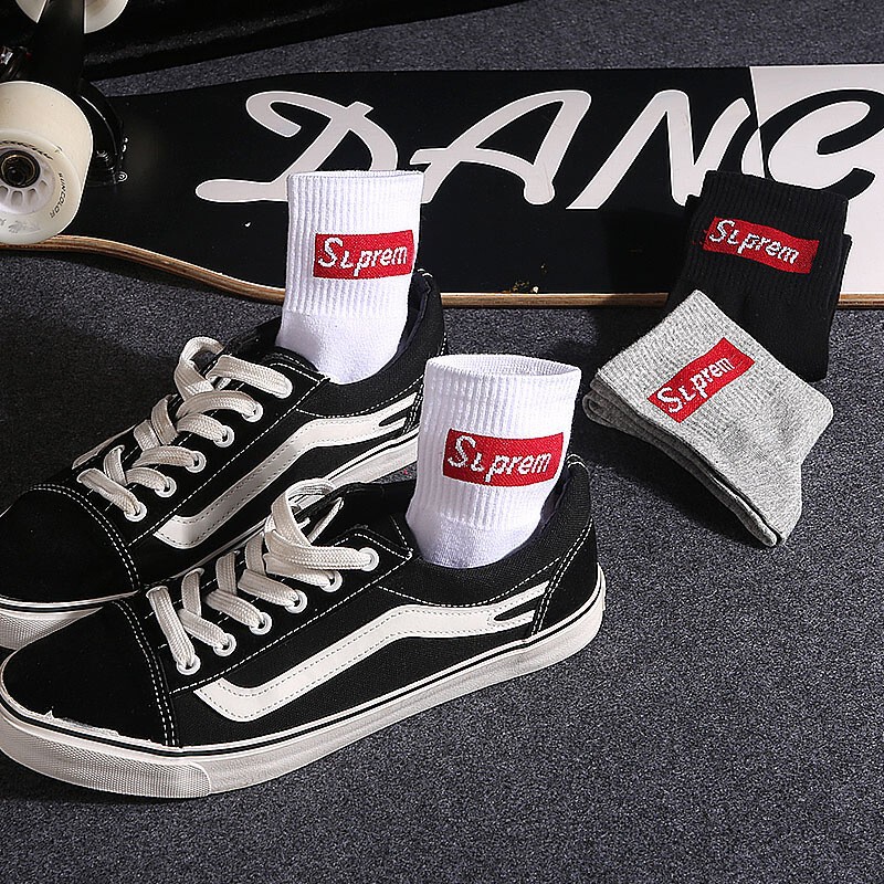 Women's Mid-Calf Socks, Trendy Ins-Style Spring and Autumn Japanese Cotton Socks, Korean Letter Socks, College Style Summer Mid-Waist Socks Women's Mid-Calf Socks, Trendy Ins-Style Spring and Autumn Japanese Cotton Socks, Korean Letter Socks, College Style Summer Mid-Waist Socks