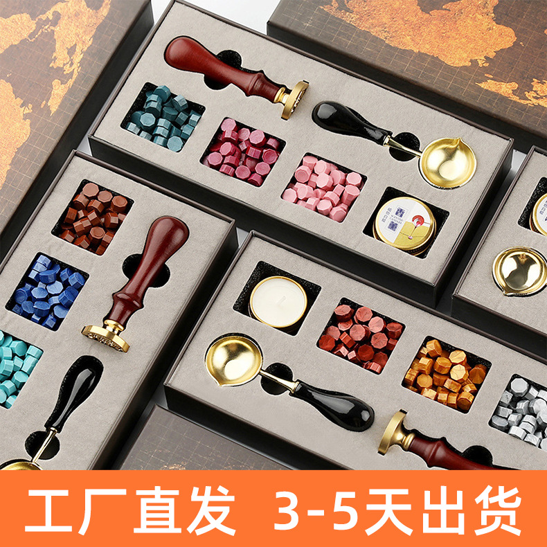 Manufacturer wholesale fire paint sealing wax seal set fire paint wax granule set fire paint seal