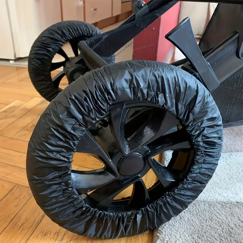 Baby Stroller Umbrella Wheel Cover Anti-Dirt Dustproof Stroller Foot Cover Baby Walking Tool Tire Anti-Dirt Cover Stroller Foot Cover