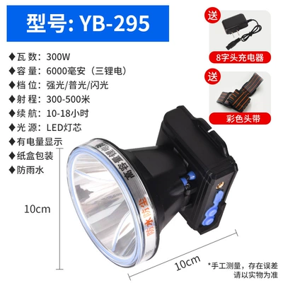 UV fənərlər: lithium rechargeable cute - 695-headlight-three-lithium-batteries-with-strong-light-10h