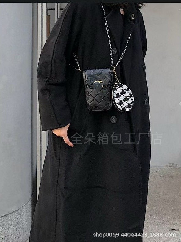 新2024秋冬カウンター子母バッグ携帯電話バッグゼロ財布チェーン小香中古バッグ小方バッグ女性バッグクラシック