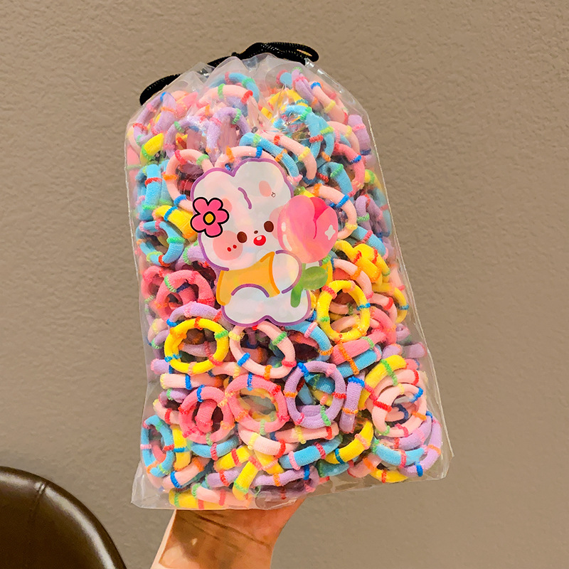 El anillo de toalla para niñas no lastima el cabello cuerda para el cabello banda de goma elástica bebé lazo para el cabello anillo de toalla accesorios para el cabello para niños