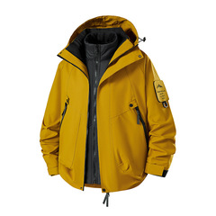 秋冬季冲锋衣三合一石墨烯羽绒内胆可拆卸男女同款山系登山服2518