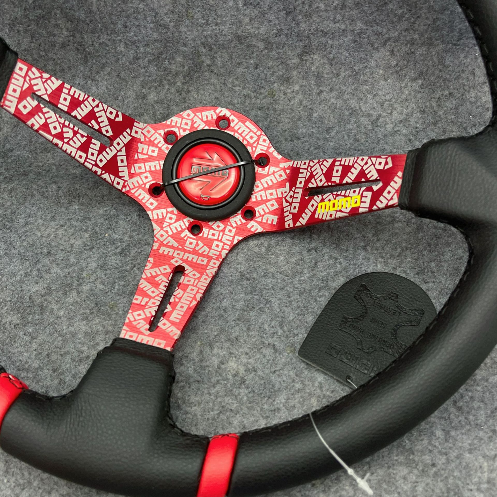 14inch Tuya matte finish modified steering wheel, universal racing modification titanium steering wheel, suitable for Fit, Civic, and Beidouxing
