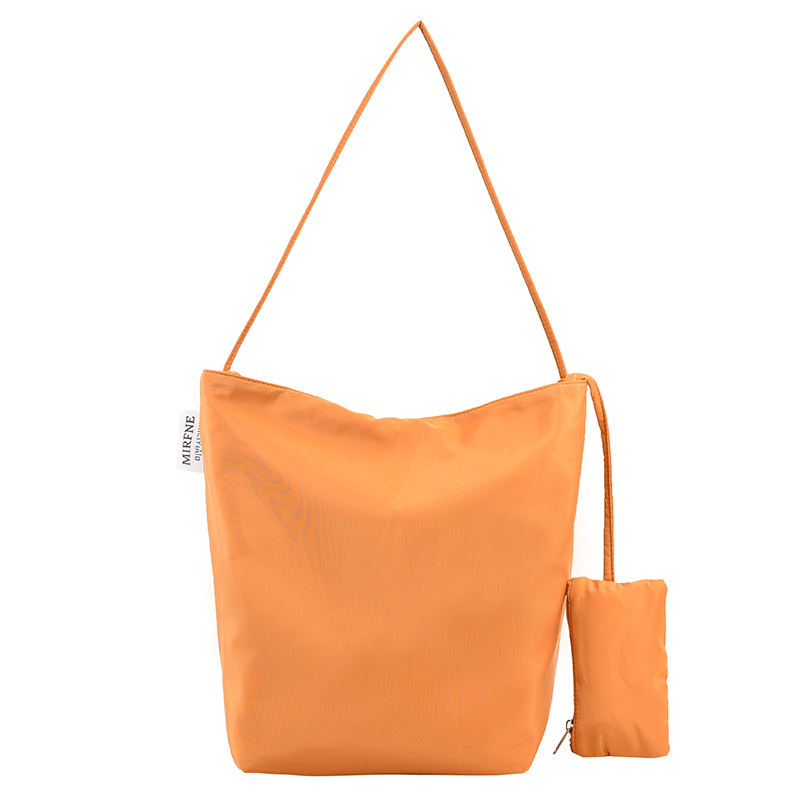 Korean Style Minimalist Large Capacity Nylon Fabric Bag For Women 2024 Summer New Lightweight Versatile Casual Shoulder Bucket Bag - Thumbnail 7