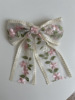 Hairgrip with bow, hairpins, hair accessory, crab pin, with embroidery, internet celebrity