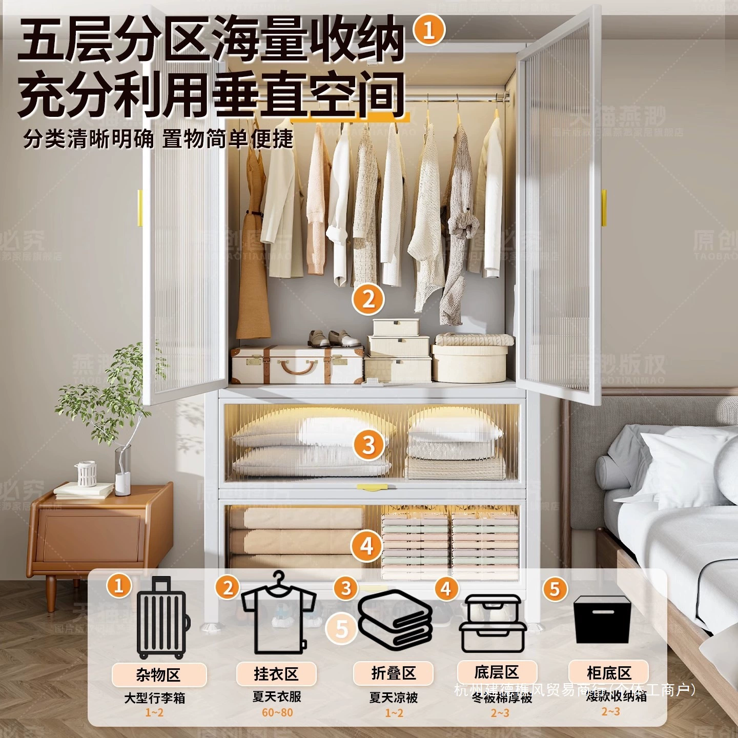 Simple children's storage system for home use, overall