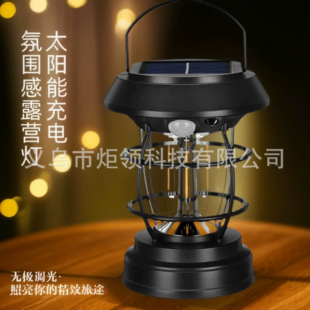 Atmospheric table lamp solar-powered for gazebo, lights for camping