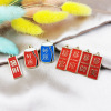 Text Wishes DIY Jewelry Accessories Good Luck Comem Comem Red Text Series Little Red Card Hand Rope Pendant