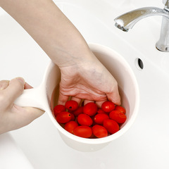 日本進口SANADA白色水勺浴室寶寶洗澡勺家用廚房加厚熟料舀水瓢