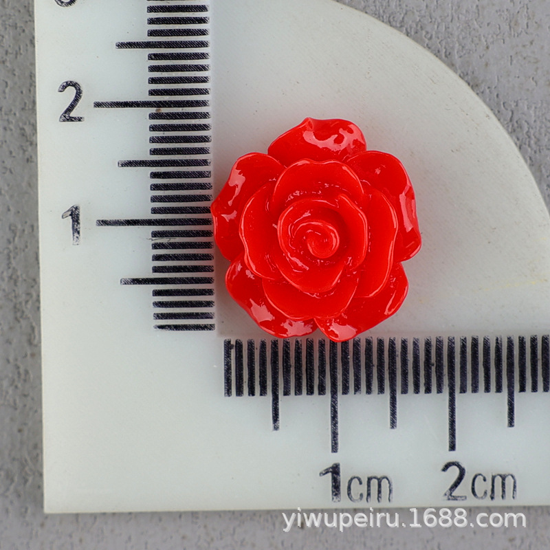 バラの花の樹脂の部品の髪飾りのbbクリップの材料のDIYクリームの携帯のケースの穴の靴のDIYの花