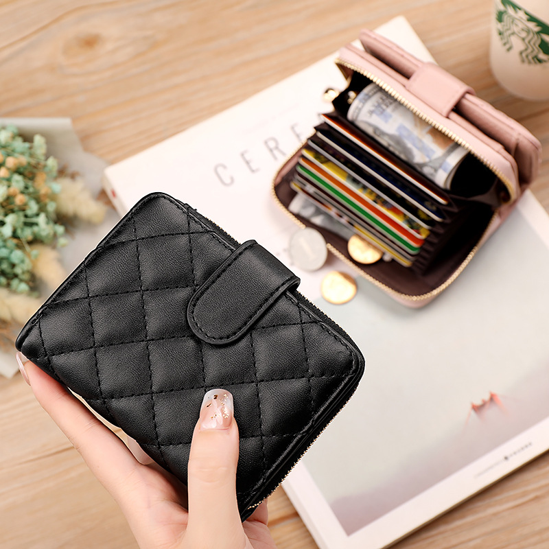 wholesale Card package 2021 new pattern Quilted one wallet have cash less than that is registered in the accounts Organ Card package atmosphere function