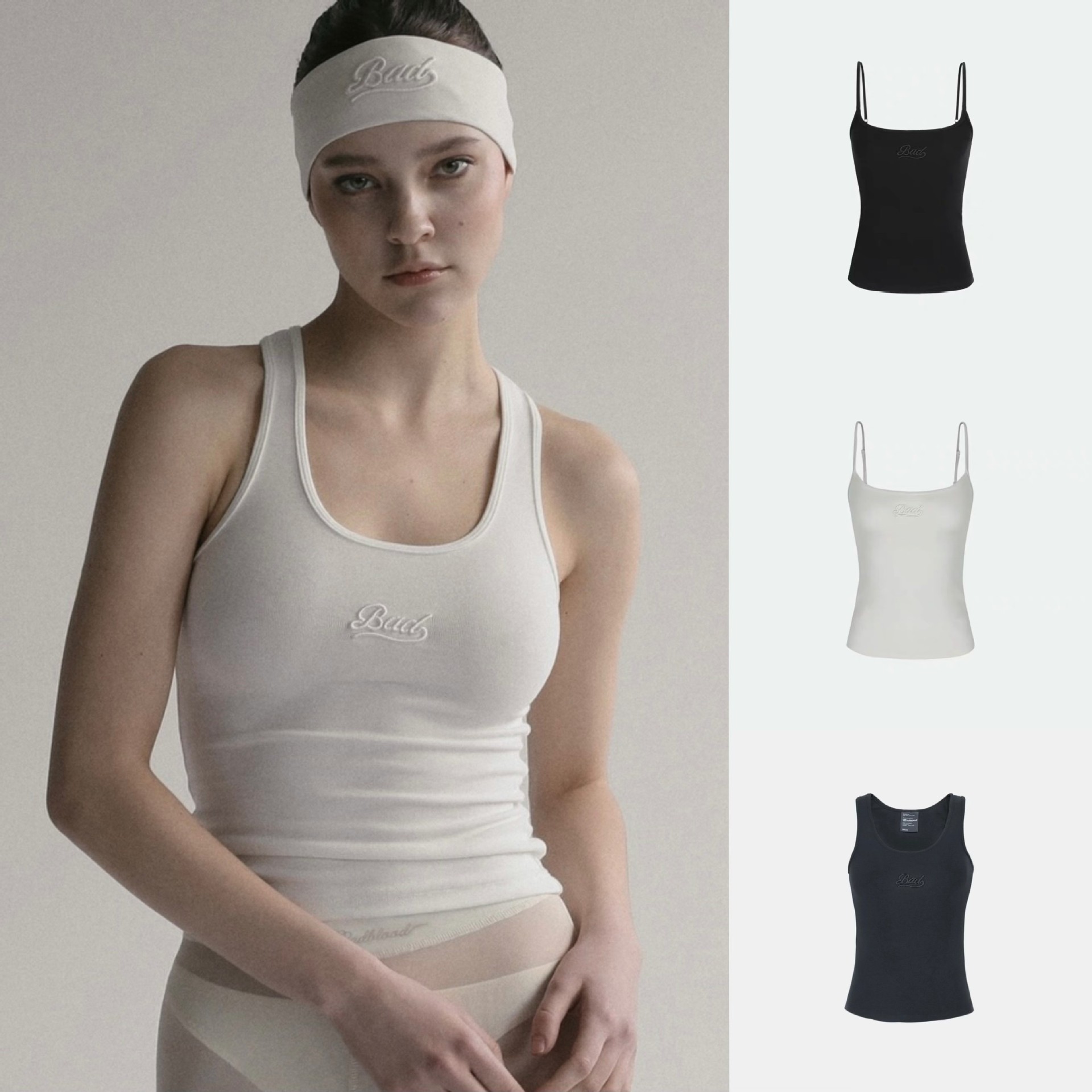 Korean Badblood Bcac Series American Sexy Vest Suspbottomer Women's Casual Slim Niche Bottoming Top