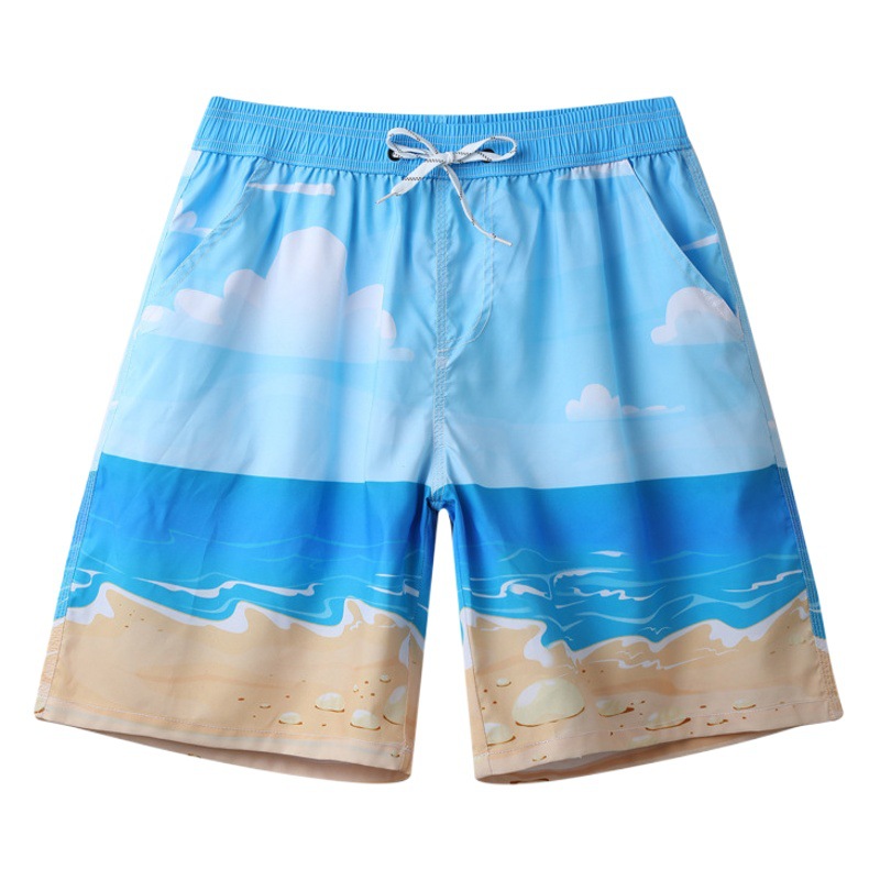 Pantalones de playa pantalones cortos de boxeador de talla grande sueltos para hombres pantalones cortos de vacaciones de playa de secado rápido pantalones cortos de playa pantalones cortos grandes