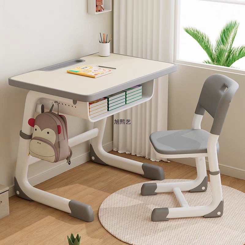 Children's Study Table, Writing Table, Home Desk, Primary School Student Desk and Chair, School Set, Special Liftable and Simple