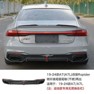 RS7 large surround upgrade S7 front: Big Surrounded - 19-24-models-rs7-dry-carbon-tail-lip-two-tail-pipes