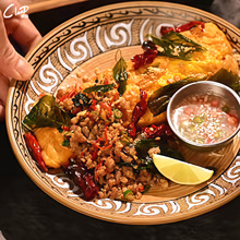 创意复古西餐厅牛排盘陶瓷餐具泰国料理特色餐厅西餐盘牛排扒盘