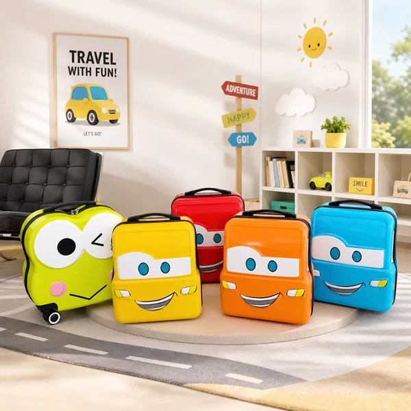 Cartoon frog suitcase, cute luggage, universal wheels, gift box, children's password box