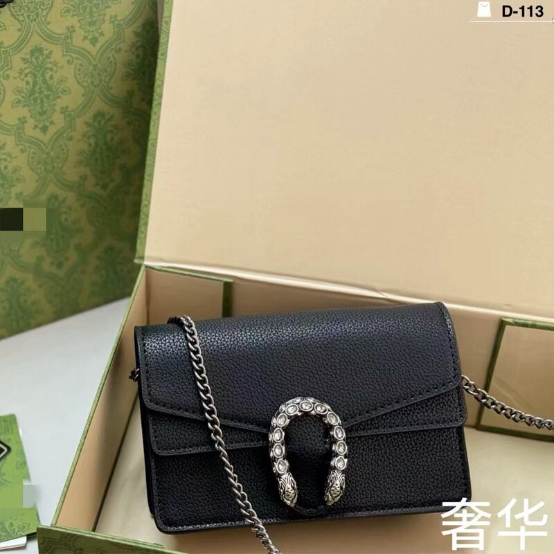 Gucci Foreign Trade Supply New Model Dionysu Series Mini Fashion Trendy Shoulder Crossbody Chain Bag