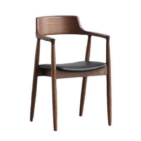 Nordic solid wood dining chair, President chair, Hiroshima chair, computer chair, cafe restaurant meeting chair, simple back chair
