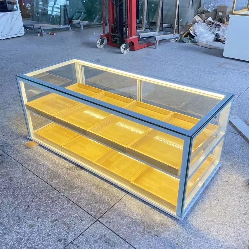 双层玻璃展示柜透明摆摊冰糖葫芦中式糕点甜点西点桃酥面包烘焙柜