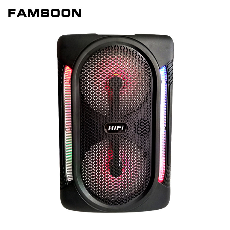 Source manufacturers supply dual-horn portable mobile battery speaker speaker outdoor square dancing audio