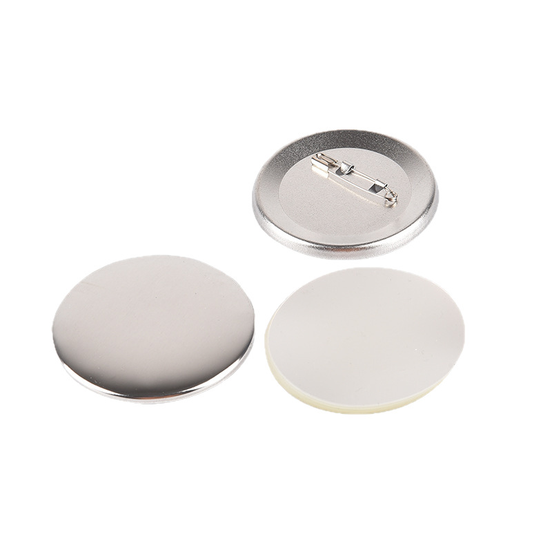 58 ミリメートル/75 ミリメートル肥厚ペーパークリップつや消しバッジ用品鉄底バッジアクセサリーバー diy 自家製材料