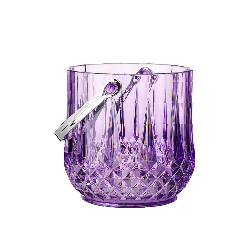 Barril de hielo acrílico de alto valor comercial barril de champán barril de plástico casero ktv barril de hielo pequeño barril de hielo