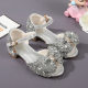 Princess sandals summer new fashion rhinestone shoes girls' high heels girls' non-slip soft bottom shoes children's shoes