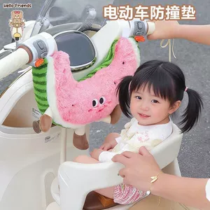 Children's seat anti-collision pad, electric vehicle baby anti-collision protection, electric scooter infant head cushion, anti-front headrest device