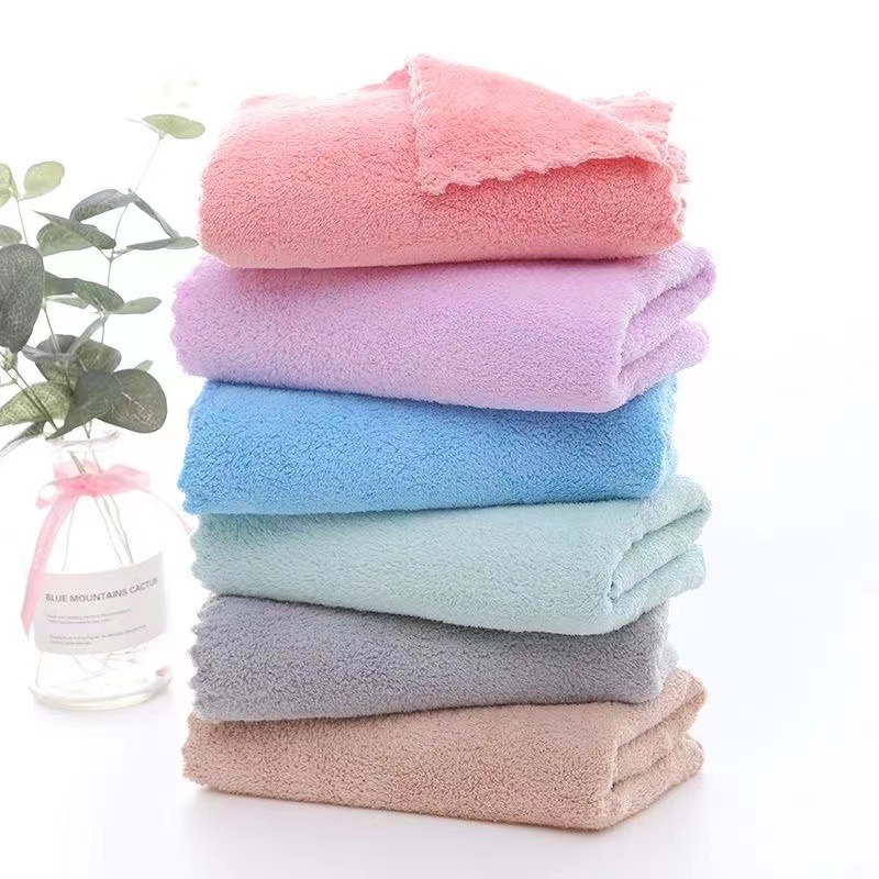 Adult and Kidsren's Towel, Face Towel, High-density Coral Velvet Towel, Absorbent, Wipe Head, Wash Face, Quick-drying, Soft and Skin-friendly for Home Use