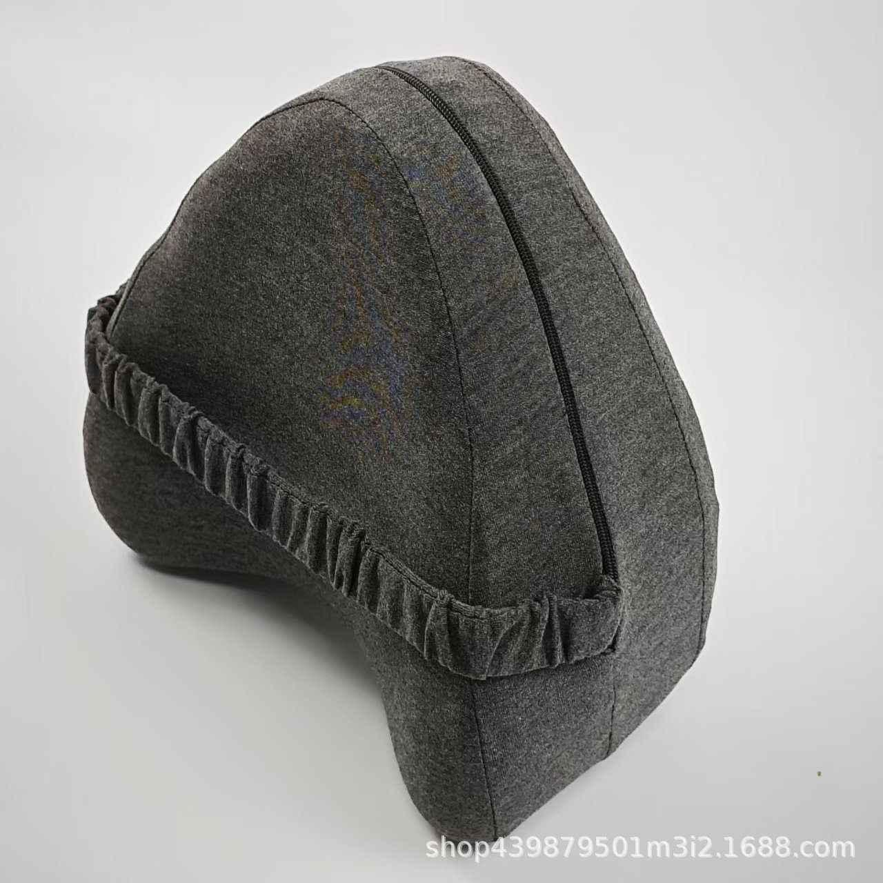 opp 포장 파란색 코어 + 검정색과 회색 스트랩 베갯잇