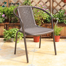 新款庭院凳室外椅子休闲单椅铁艺塑料阳台奶茶店咖啡户外露天花园