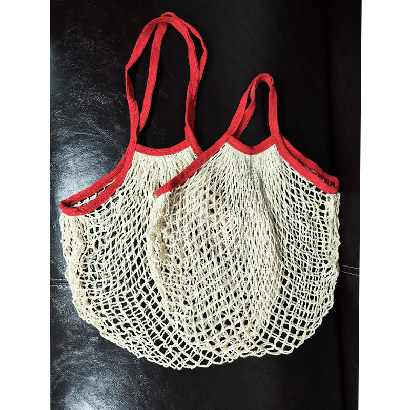 Bolsa de malla de almacenamiento de frutas y verduras de cocina bolsa de artículos diversos bolsa colgante bolsa de compras tejida de gran capacidad bolsa de malla hueca portátil transpirable