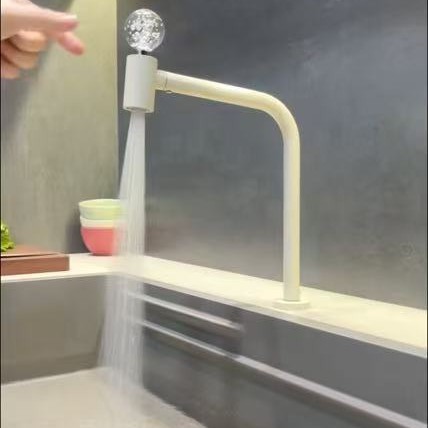 Single Cold Water Faucet for Bathroom, Hot and Cold Water Mixing Valve for Washbasin, Countertop Basin, Single Cold Water Faucet