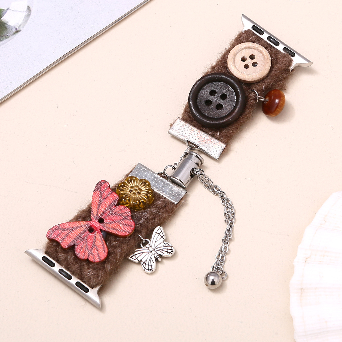 Uhrenarmbänder geeignet für Apple Watch 8765 Fashion Plüsch Zubehör Iwatch Herbst und Winter Atmosphäre Strap_voghion.com