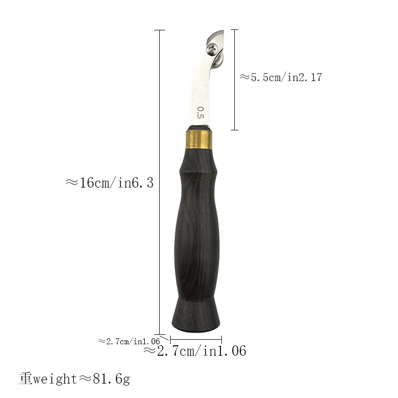 Sándalo borde cortador cuchillo de corte biselado dispositivo DIY herramienta de cuero profesional recorte borde cortador Shaper