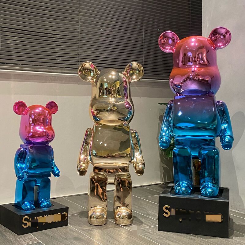 Custom Light Luxury Electroplated Violence Bear Floor Large Decoration Creative Living Room Home Decoration Oversized Cartoon Piggy Bank Custom Light Luxury Electroplated Violence Bear Floor Large Decoration Creative Living Room Home Decoration Oversized Cartoon Piggy Bank