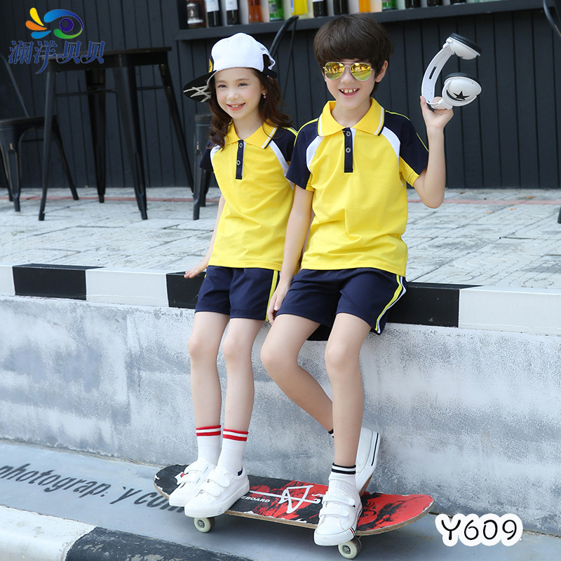 兒童校服夏季新款男女童幼兒園小學班服中大童運動套裝潮廠家批發